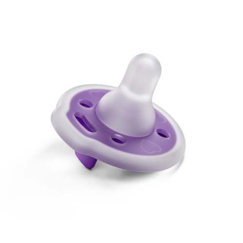 mōmi babypace® breast-like pacifier in multiple vibrant colors