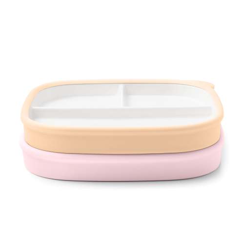 Clean Start Toddler Divided Plate | Premium Ceramic | Non Toxic – Ello