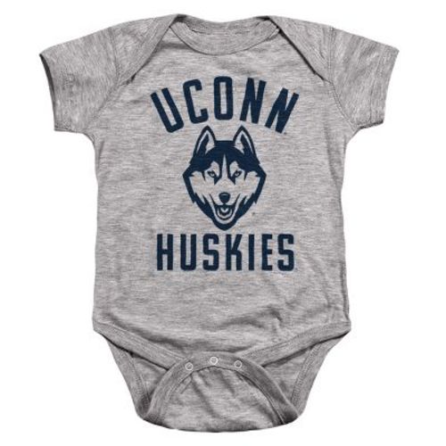 Baby University Of Connecticut Large One Color Infant Snap Suit, Athletic Heather, 12 Months