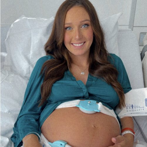 Lila Labor & Postpartum Gown in Deep Teal