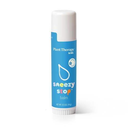 Plant Therapy Kids Sneezy Stop Balm Stick 0.5 oz Supports Clear Breathing, Soothes Skin, Crafted with Safe, Natural Ingredients Parents Trust