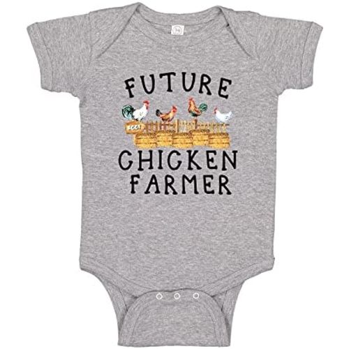 Future Chicken Farmer Baby One Piece Bodysuit or Toddler Shirt Infant Farm Clothing