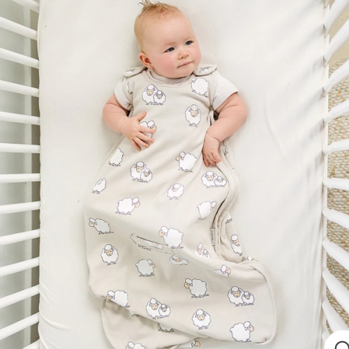 4 Season® Ultimate Baby Sleep Bag, Merino Wool & Organic Cotton, Sheep