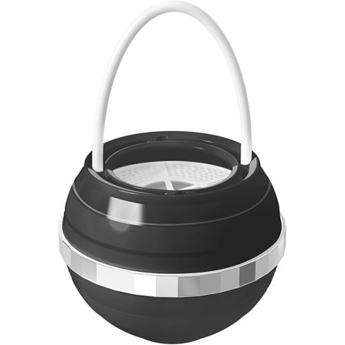 Bath Filter for Tub - Bathtub Water Filter with Overflow, Removes Chlorine, Fluoride & Contaminants, Hard Water Softener, 2,500 Gallons of Filtration, Easy Install (Black)