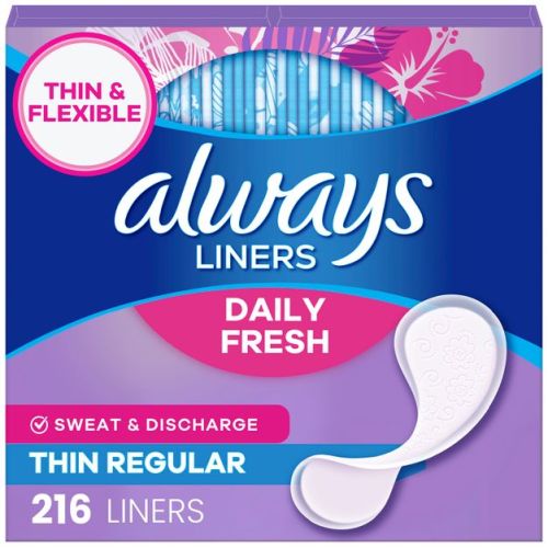 Always Thin Daily Protection Regular Liners - 216ct