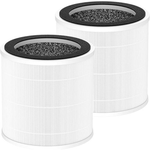 2-Pack PX500 Air Purifiers Replacement Filter Compatible with Purivortex PX500 Air Purifier, 3-in-1 HEPA Replacement Filter for Home Large Room, White