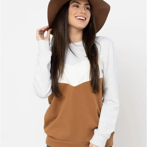 Sweetheart Nursing Sweatshirt - Camel - Small
