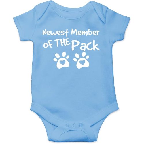 Newest Member of The Pack - Funny Baby Essentials Bodysuit - Newborn Girl Outfits Baby Romper