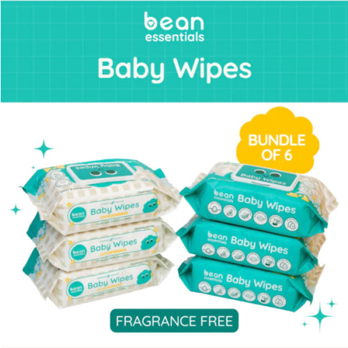 [Bundle of 6] Baby Wipes Fragrance Free  (100 sheets)