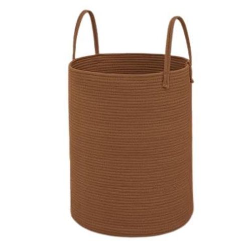 Home Collection Large Woven Laundry Basket Hamper 60L Golden Jute