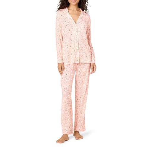 Amazon Essentials x Sofia Grainge Women's Stretch Modal Long-Sleeve and Full-Length Bottom Pajama Set