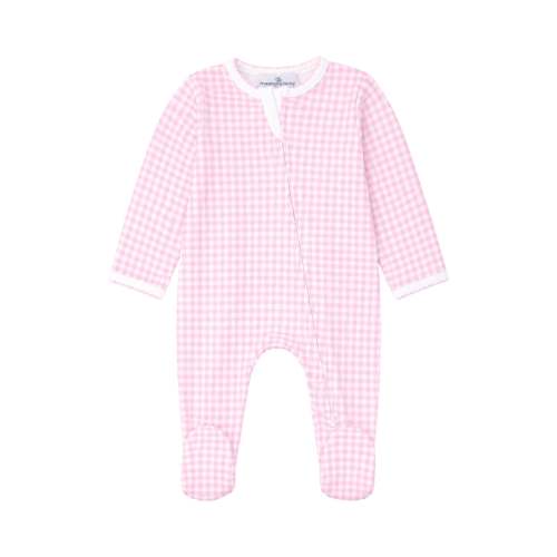 Mini Check Zippered Footie