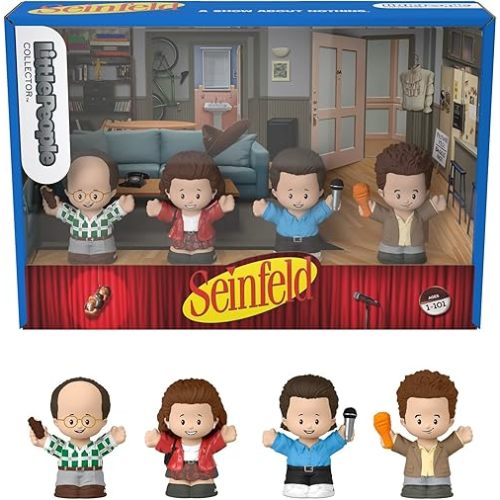 Little People Collector Seinfeld TV Series Special Edition Set in Display Gift Box for Adults & Fans, 4 Figures