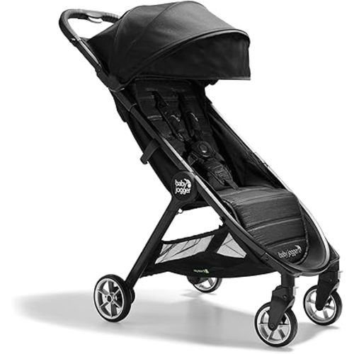 Baby Jogger City Tour 2 Ultra-Compact Travel Stroller, Jet, Lightweight, Foldable, Ideal for Traveling