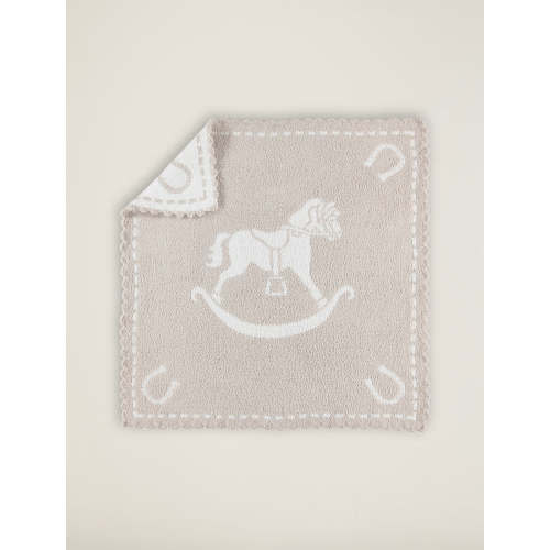 CozyChic® Scalloped Rocking Horse Receiving Blanket