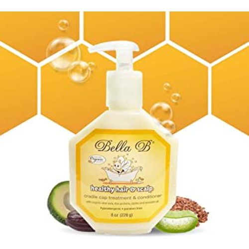 BELLA B Healthy Hair & Scalp Baby Cradle Cap Treatment 8 oz - Cradle Cap Treatment For Babies - Baby Conditioner Silky Hair Care - Cradle Cap Treatment For Toddlers - Conditioner For Babies