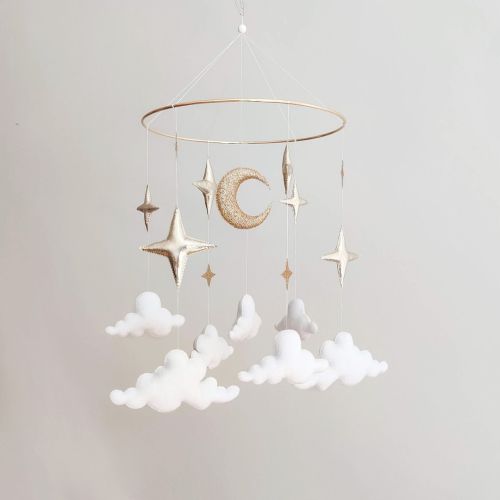 Stars and Clouds Baby Mobile