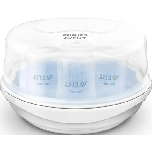 Philips Avent Microwave Steam Baby Bottle Sterilizer, 4-Bottle Capacity