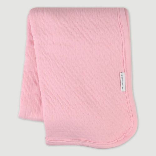 Honest Baby Matelasse Receiving Blanket - Pink