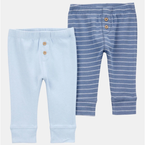 Baby Boy 2-Pack Pull-On Pants - Blue | Carter's