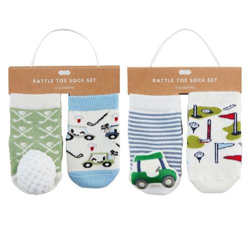 Golf Ball Rattle Toe Sock Set – Baby Blossom Company