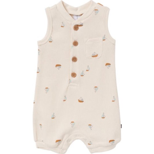 Sleeveless Short Romper, 3-6M