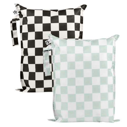 Tiny Twinkle Waterproof Wet Dry Bags | 2-Pack Set | Baby & Toddler Bags for Swim, Diapers and Travel