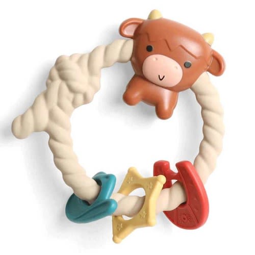 Ritzy Rattle Silicone Teether - Highland Cow