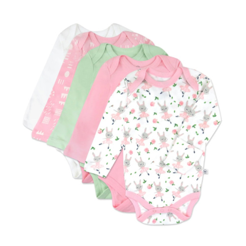 5-Pack Organic Cotton Long Sleeve Bodysuits | Honest Baby Clothing