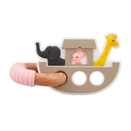 Pink Noah's Ark Teether
