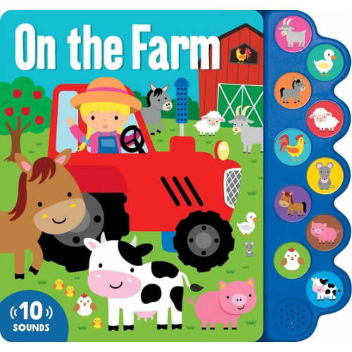 On the Farm: 10-Button Sound Book, (Board Book)