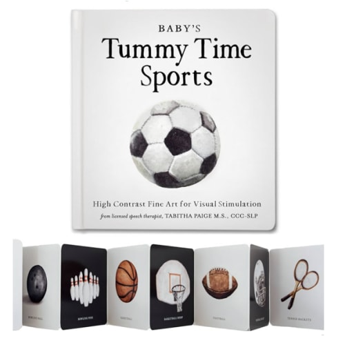 Baby's Tummy Time Sports: High-Contrast Fine Art for Visual Stimulation (Tabitha Paige Children's Book Series)