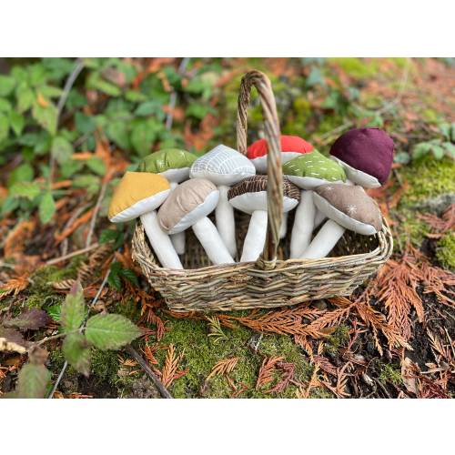 Baby Mushroom Rattle | Baby Toy | Sensory Toy | Baby Shower Gift | Gender Neutral | Nature Baby | Autumn Baby Gift | Woodland Forest Nursery