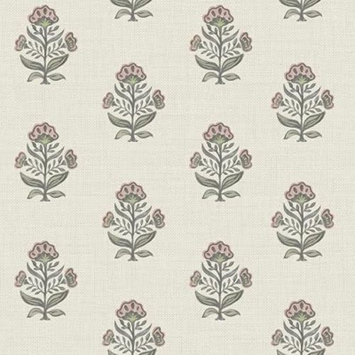 Heroad Pink Floral Wallpaper Cottage Peel and Stick Wallpaper Faux Linen Texture Contact Paper for Cabinets Removable Self-Adhesive Wall Paper for Bedroom Kitchen Renter Friendly Vinyl 17.3''x78.7''