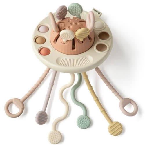 Montessori Toy Silicone UFO Pulling | Moonkie