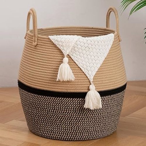 Laundry Basket (Brown & Black)