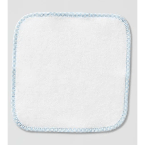Baby Washcloths (pair) - Blue Gingham