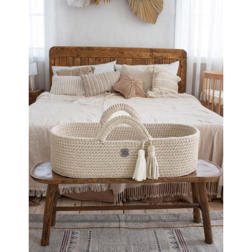 Standard Moses Basket Ecru or Black