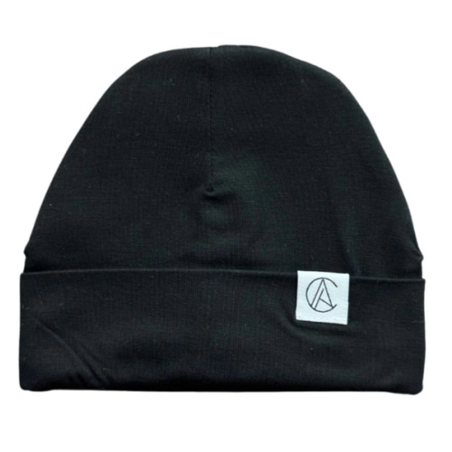 Satin Lined Jersey Beanie-Black – Aarin & Co.