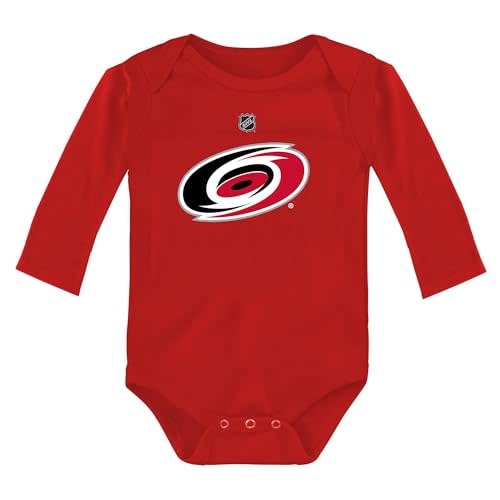 Outerstuff NHL Newborn & Infants 0-24 Months Primary Logo Long Sleeve Bodysuit Creeper Romper