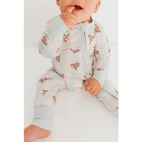 Little Sailboat Zipper Romper