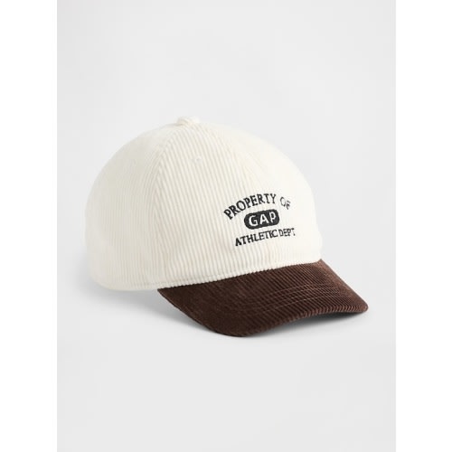 Kids Corduroy Logo Baseball Hat