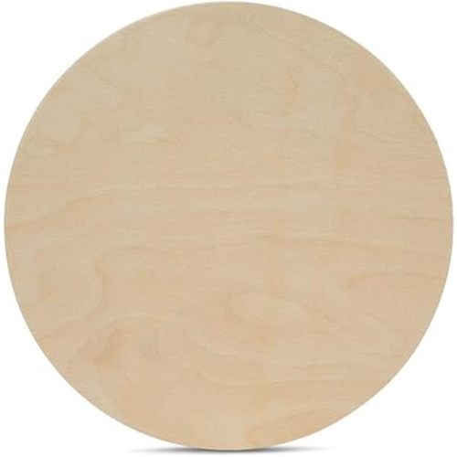 Wood Circles 20 inch 1/2 inch Thick, Unfinished Birch Plaques, Pack of 3 Wooden Circles for Crafts and Blank Sign Rounds, by Woodpeckers