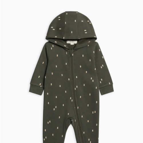 Greer Fleece Hooded Zipper Romper