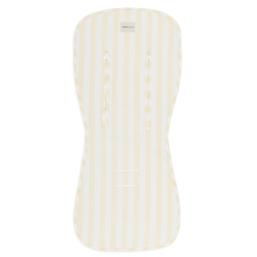 Universal Stroller Mat - Butter + White