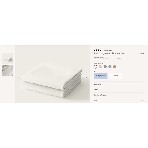 Mini Crib Sheet Set