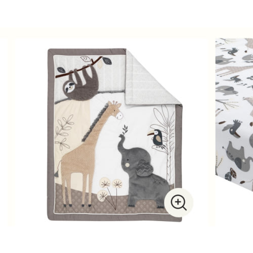 Baby Jungle 4-Piece Crib Bedding Set