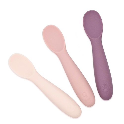 Baby-Led Weaning Silicone Spoons – Set of 3 with travel case