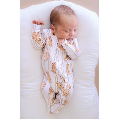 Zipper Footie in Ruff Life | Caden Lane