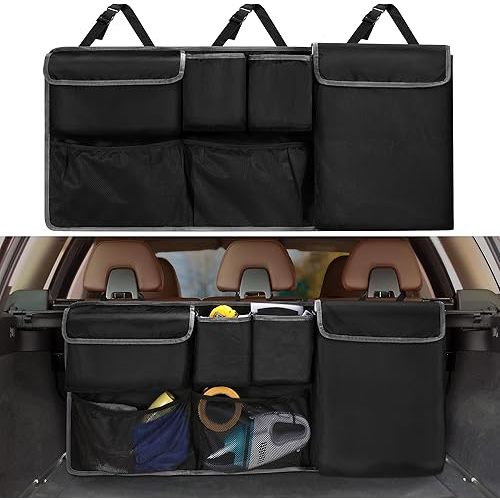 XHRING Car Trunk Organizer Backseat Hanging Storage Bag for Subaru Crosstrek Forester Outback Ascent Premium Sport Limited Base Touring XT SUV Accessories 2000-2025 2026